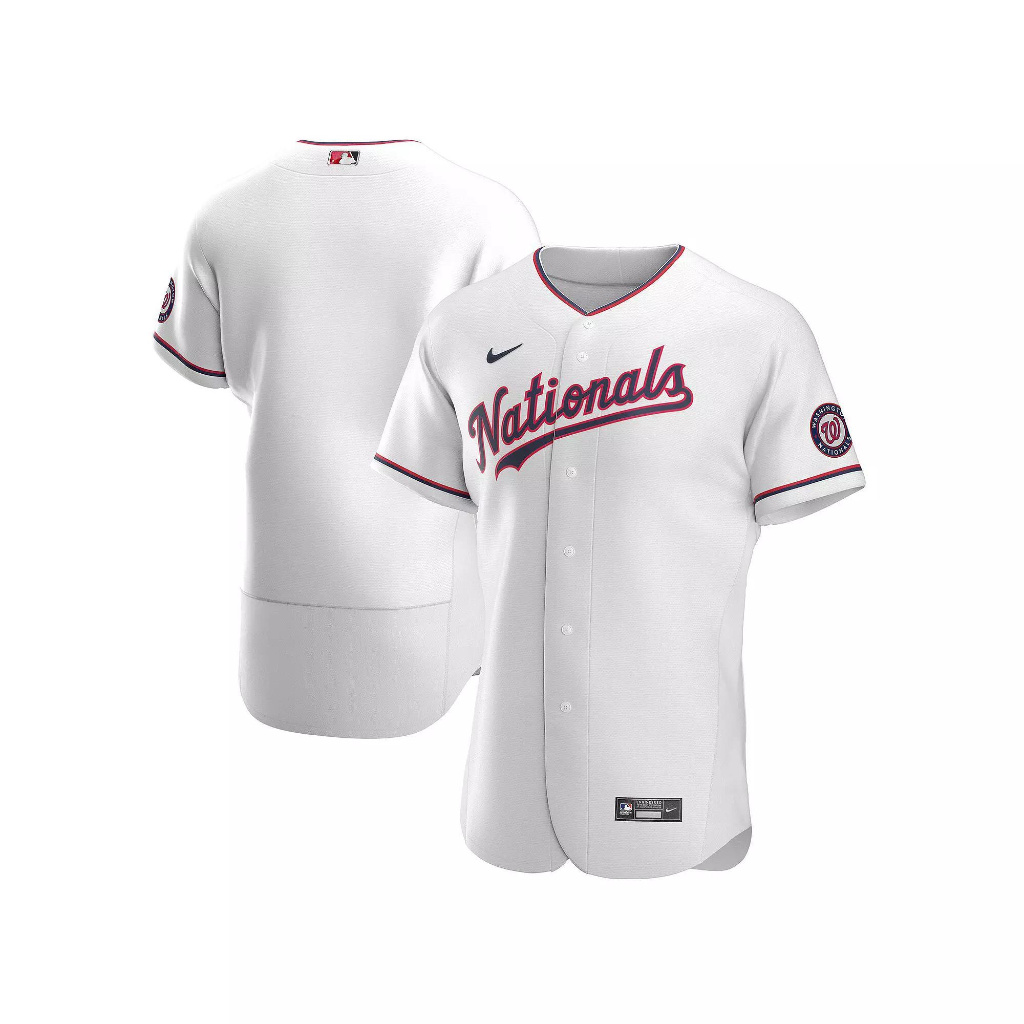 Men's Nike White Washington Nationals Alternate Authentic Team Jersey, Size: 48 Product Image