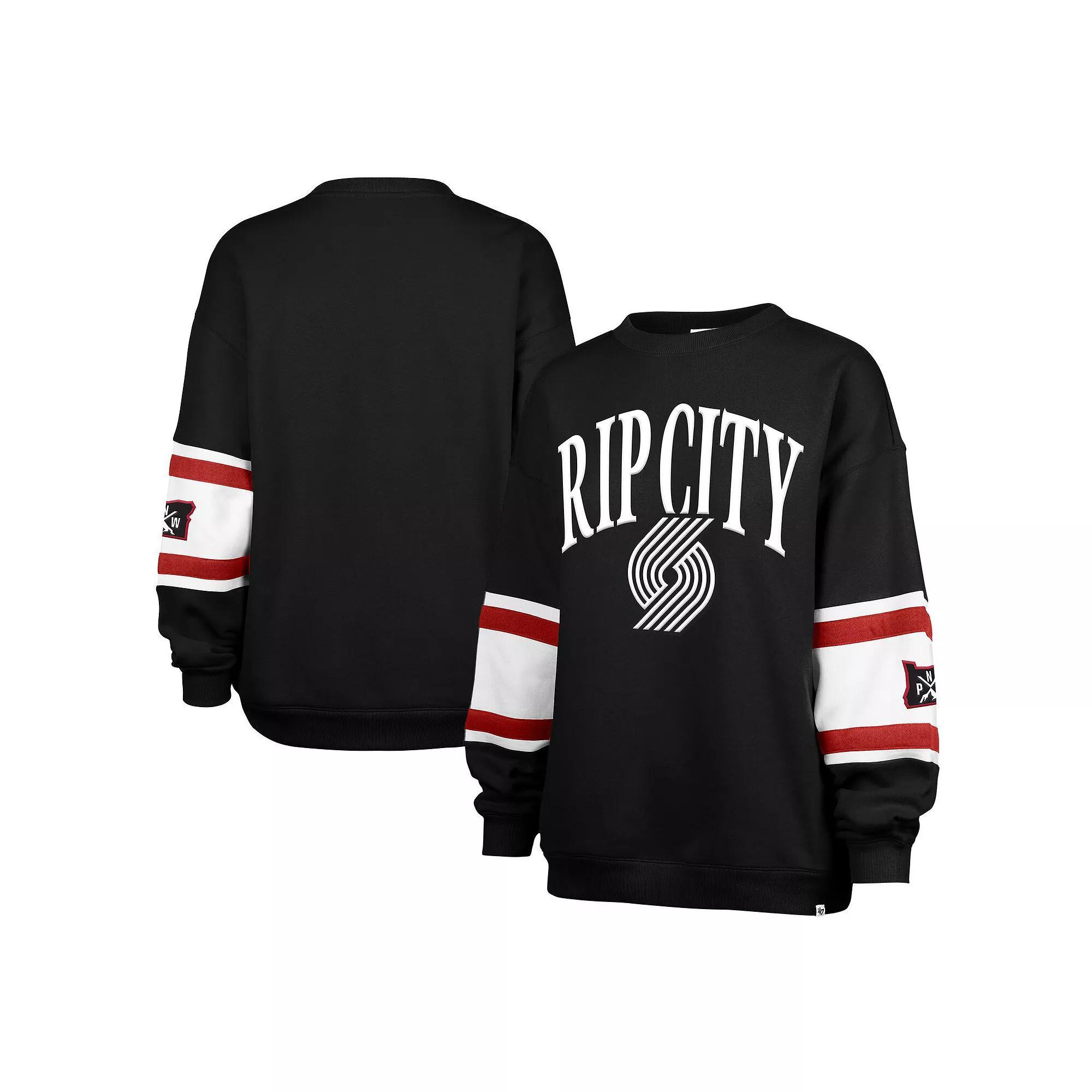 Womens 47 Portland Trail Blazers 2024/25 City Edition Steadfast Paneled Pullover Sweatshirt Product Image
