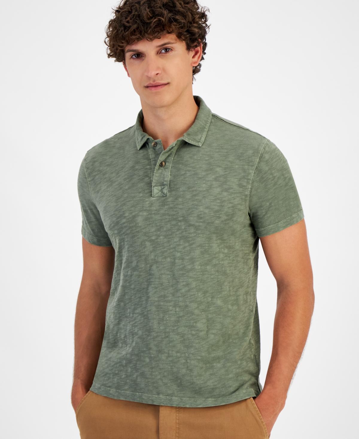 Sun + Stone Mens Regular-Fit Textured Polo Shirt, Created for Macys Product Image