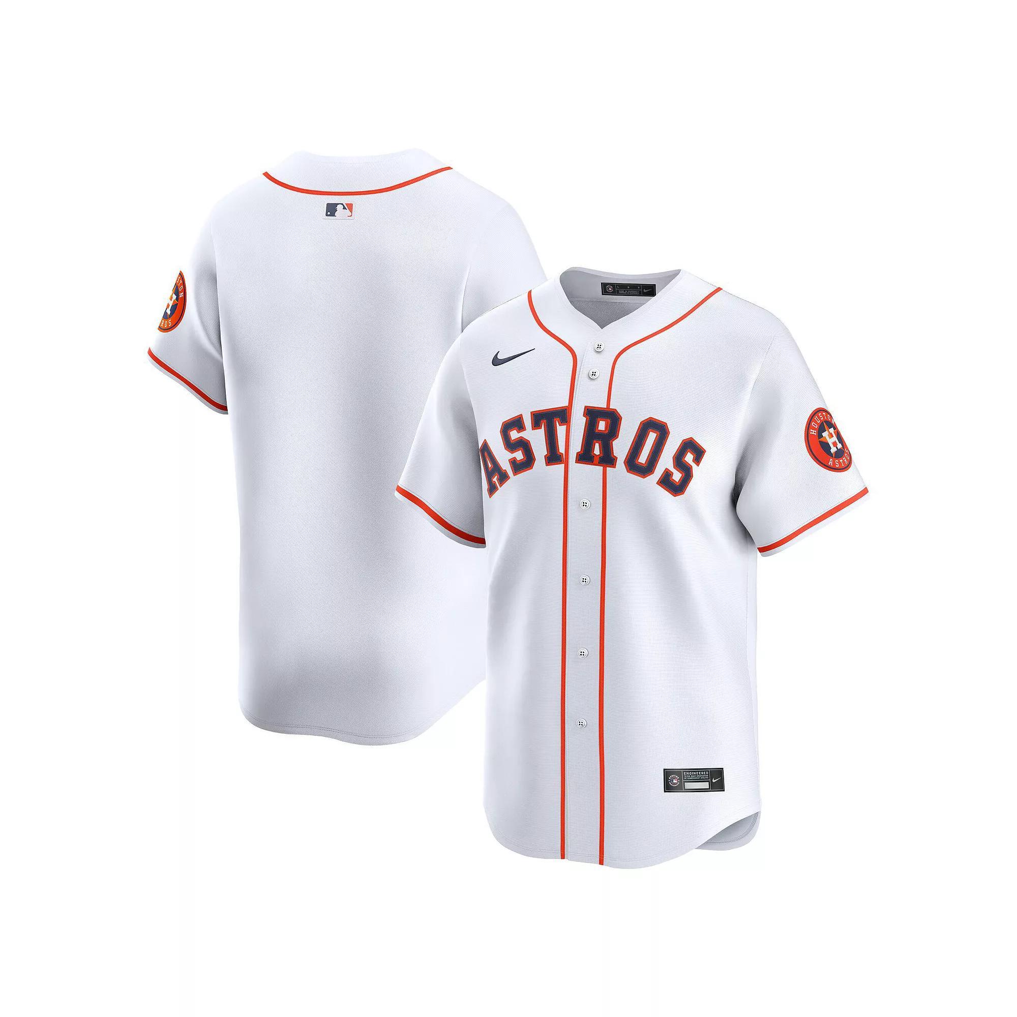 Men's Nike White Houston Astros Home Limited Jersey, Size: Small Product Image