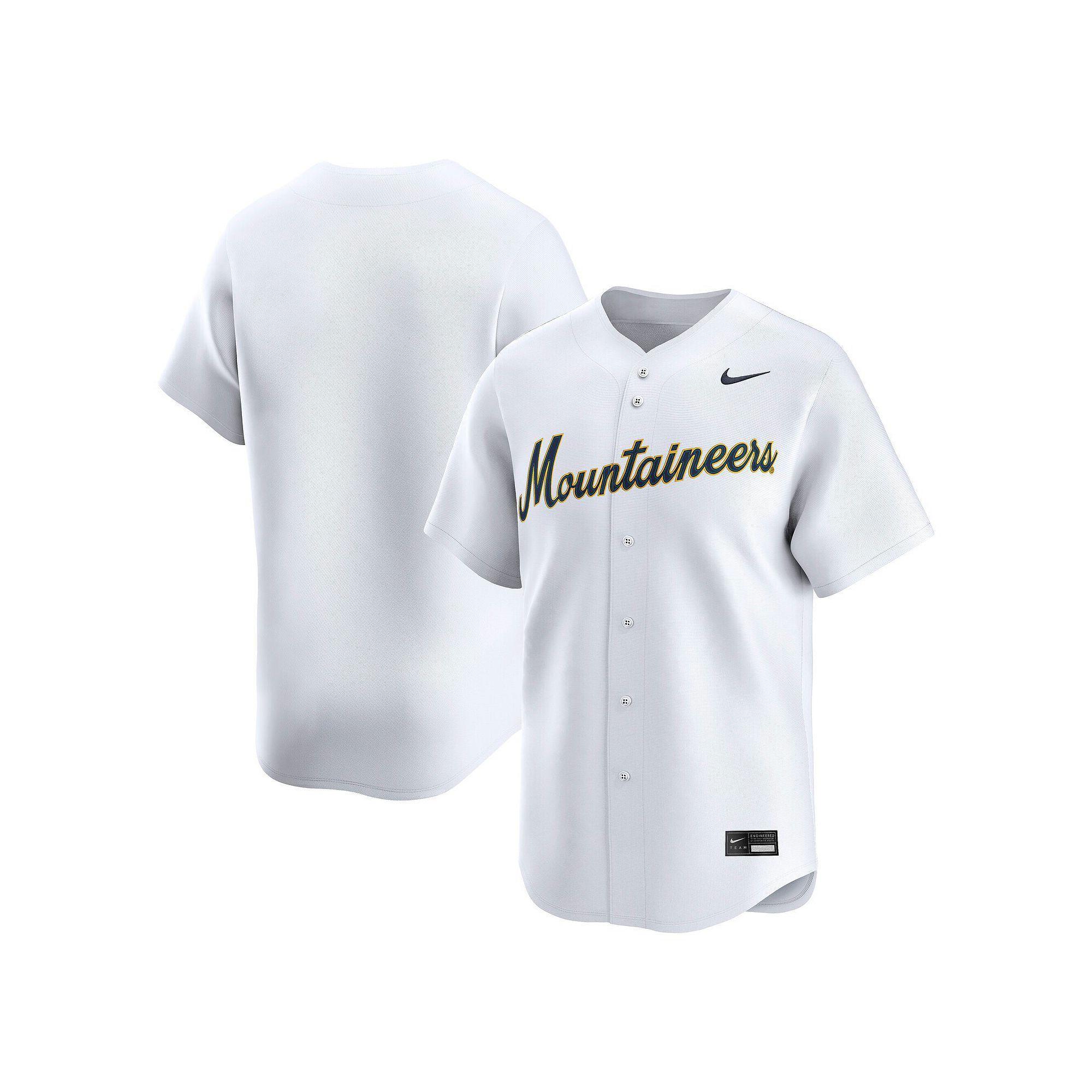 Men's Nike White West Virginia Mountaineers College Limited Baseball Jersey, Size: Small Product Image
