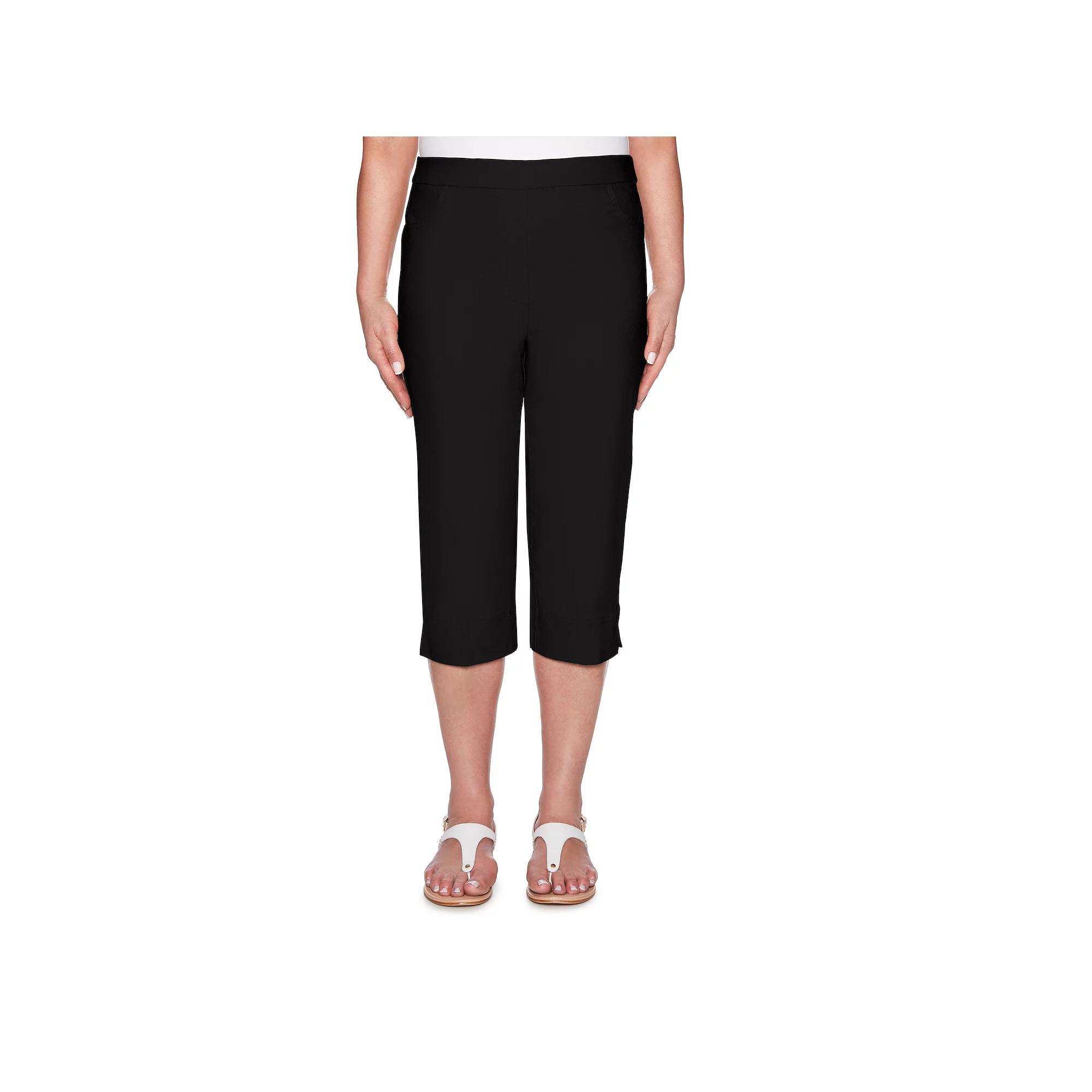 Petite Alfred Dunner Allure Capri Pants, Women's, Size: 18 Petite, Pure White Product Image