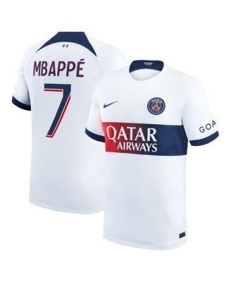 Mens Nike Kylian Mbappe White Paris Saint-Germain 2023/24 Away Stadium Replica Player Jersey - White Product Image