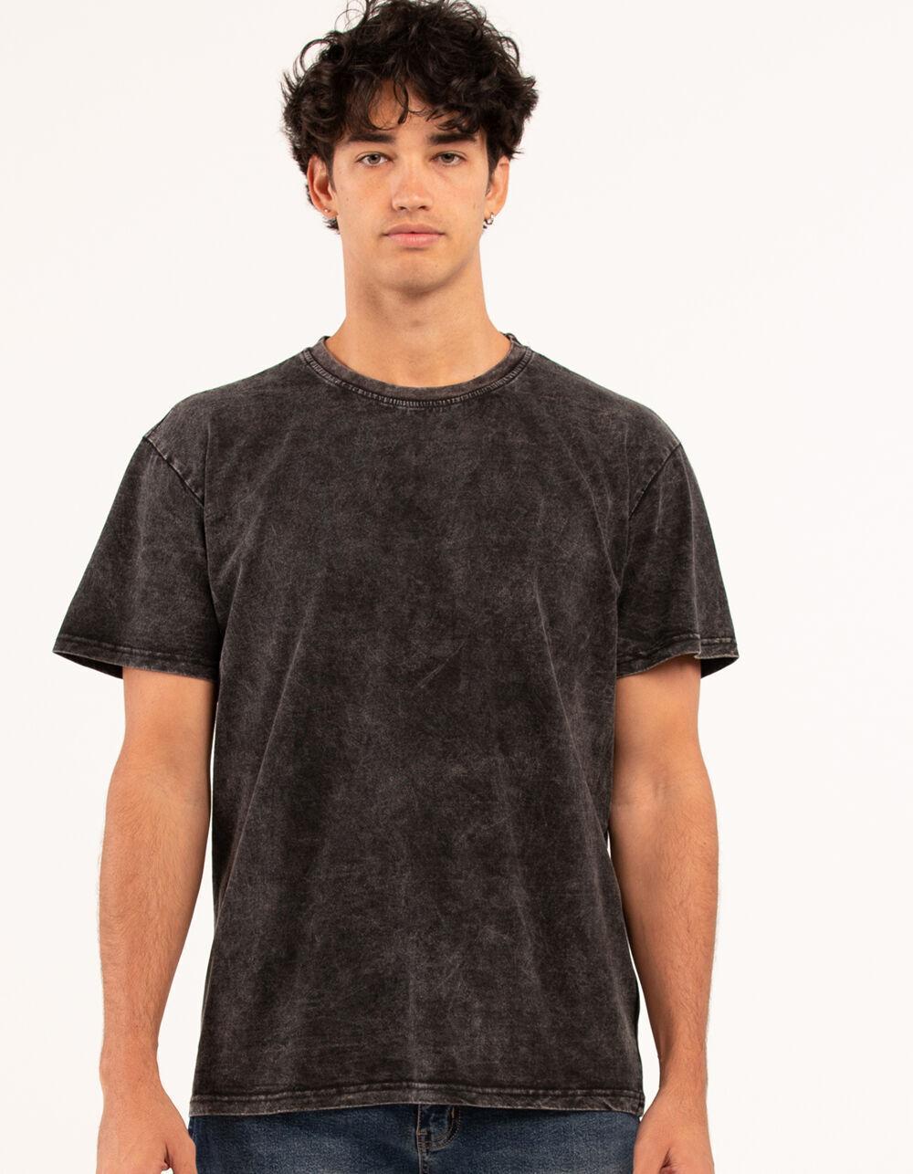 RSQ Mens Acid Wash Oversized Tee - LIGHT BLUE Product Image