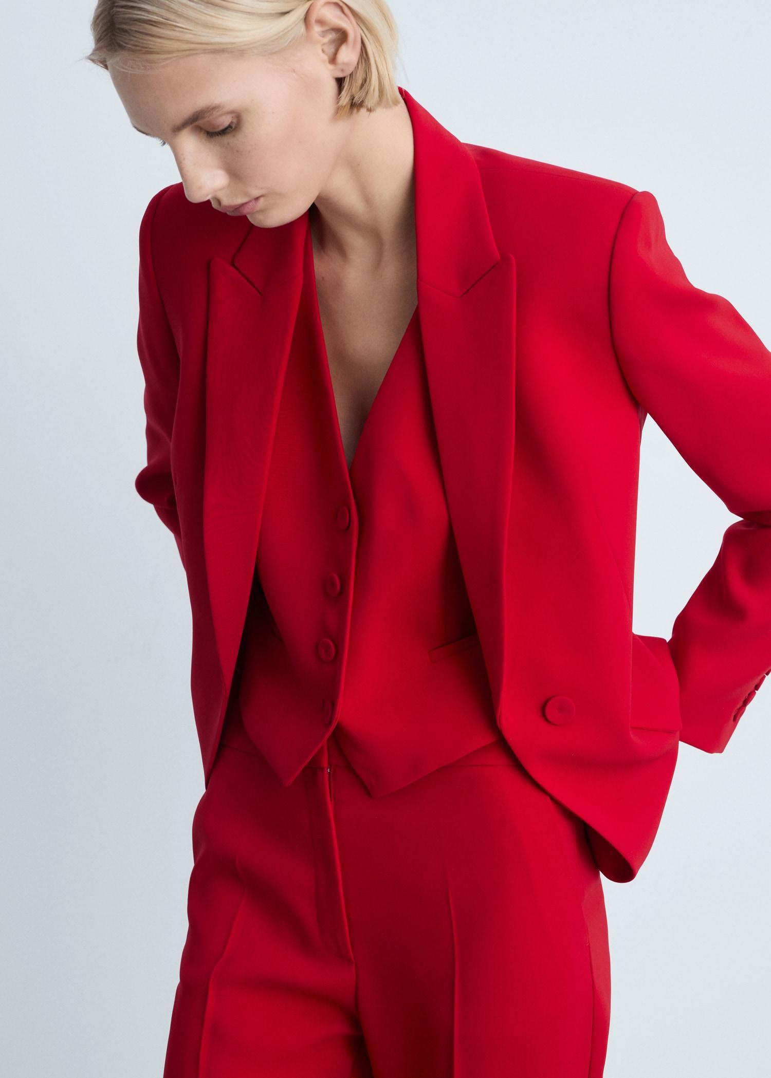 Structured suit jacket - Women | MANGO USA Product Image