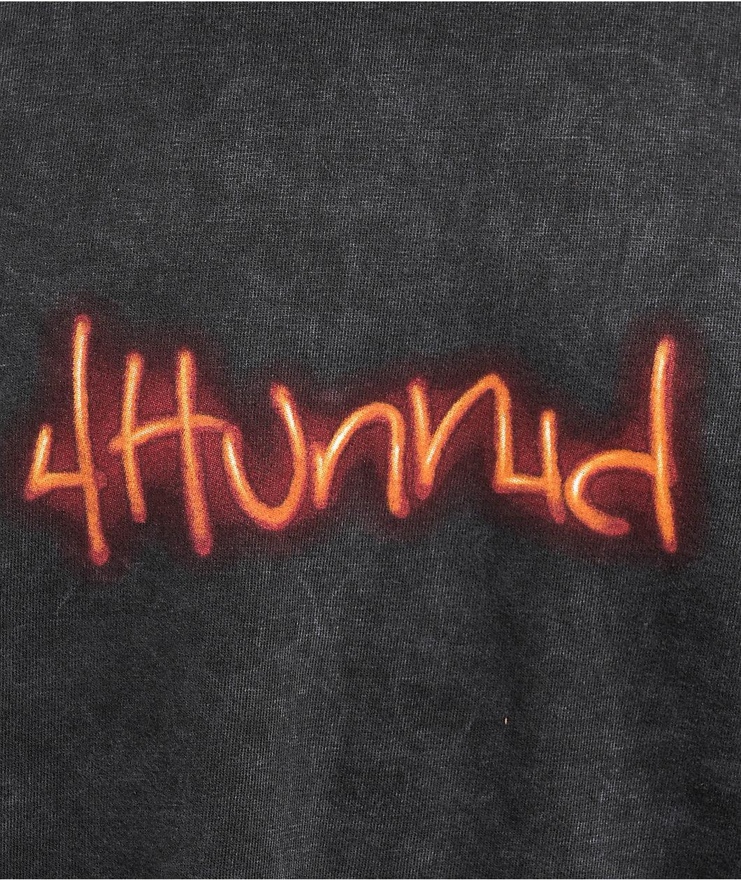 4Hunnid 4 Of A Kind Black Wash T-Shirt Product Image