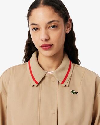Twill Polo Collar Car Coat Product Image