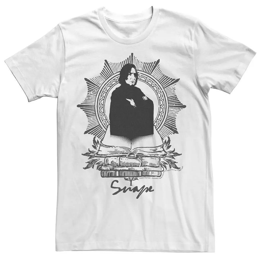 Men's Harry Potter Snape Book Stack Graphic Tee, Size: Medium, White Product Image