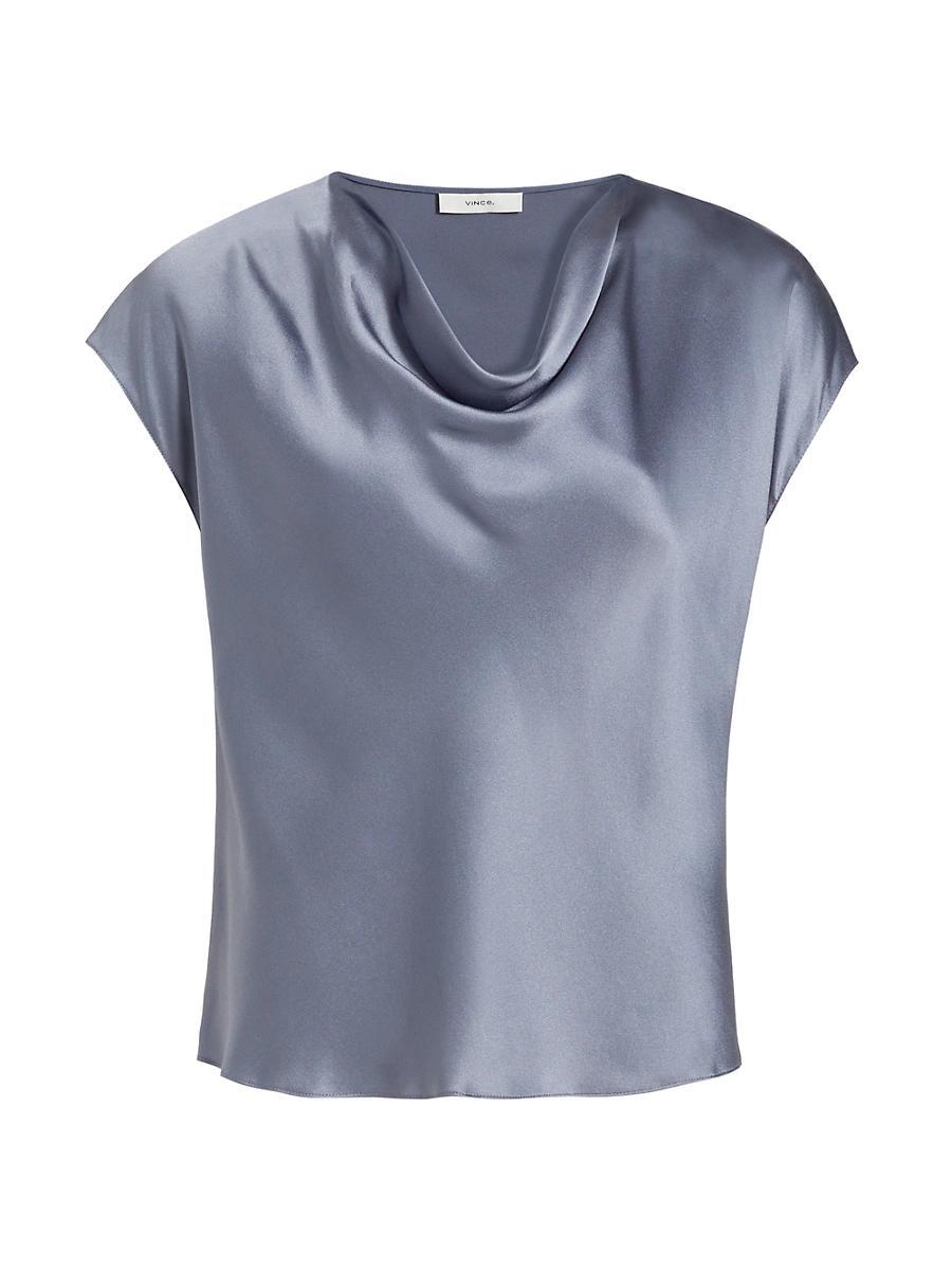Vince Cowl Neck Silk Blouse Product Image