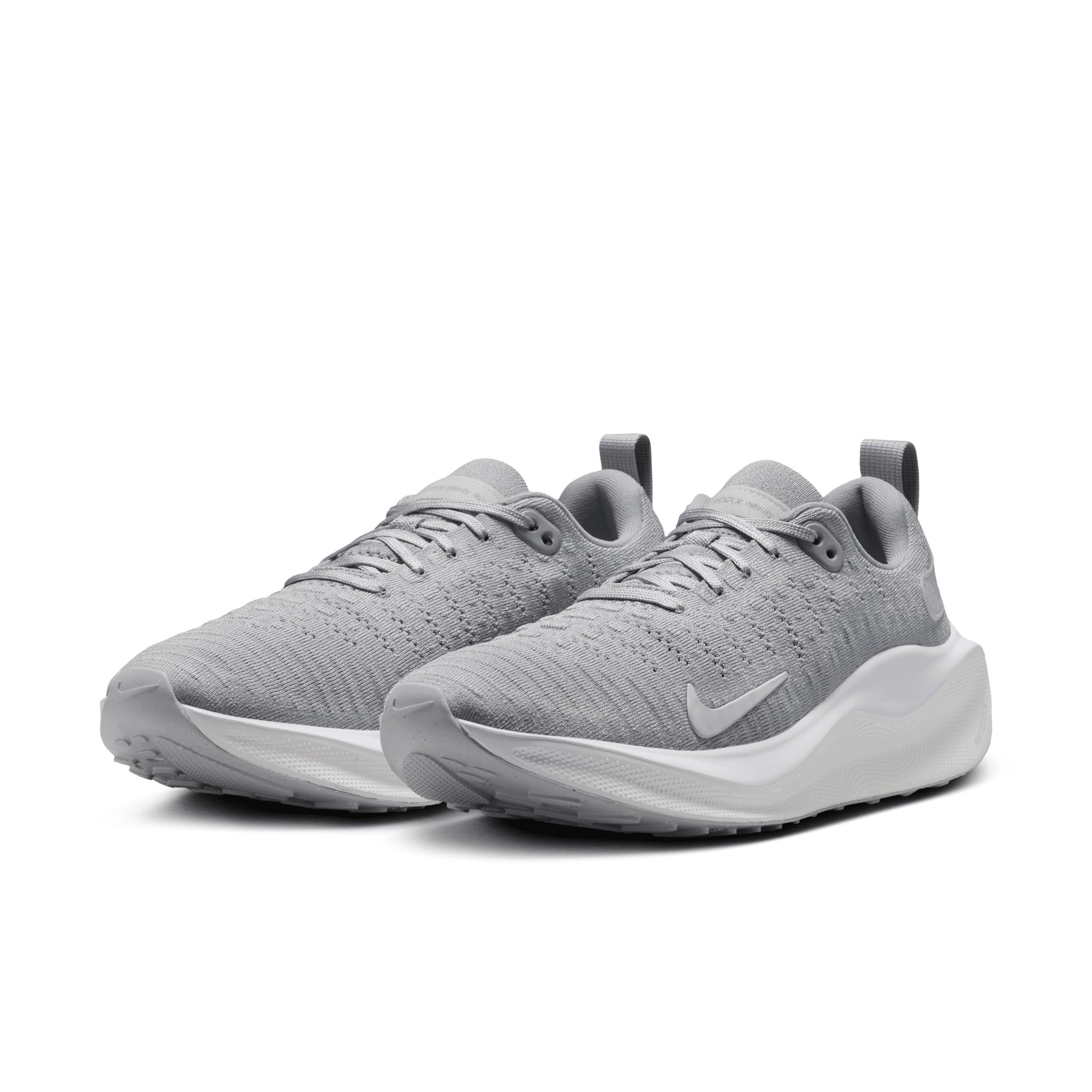 Nike Womens Nike React Infinity Run Flyknit 4 - Womens Running Shoes Light Smoke Grey/Summit White/Barely Grape Product Image