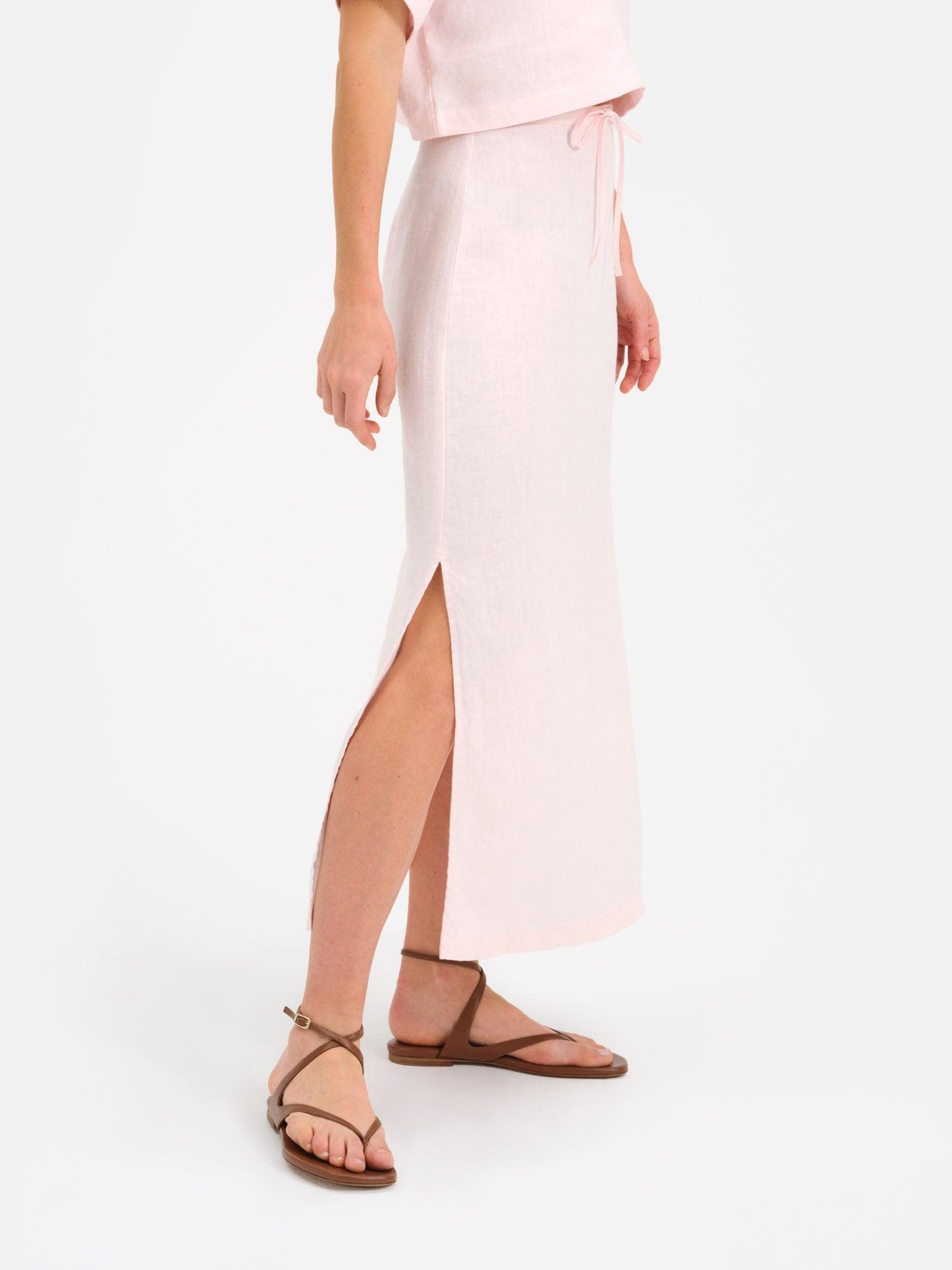 Organic Linen Crop Tee Female Product Image