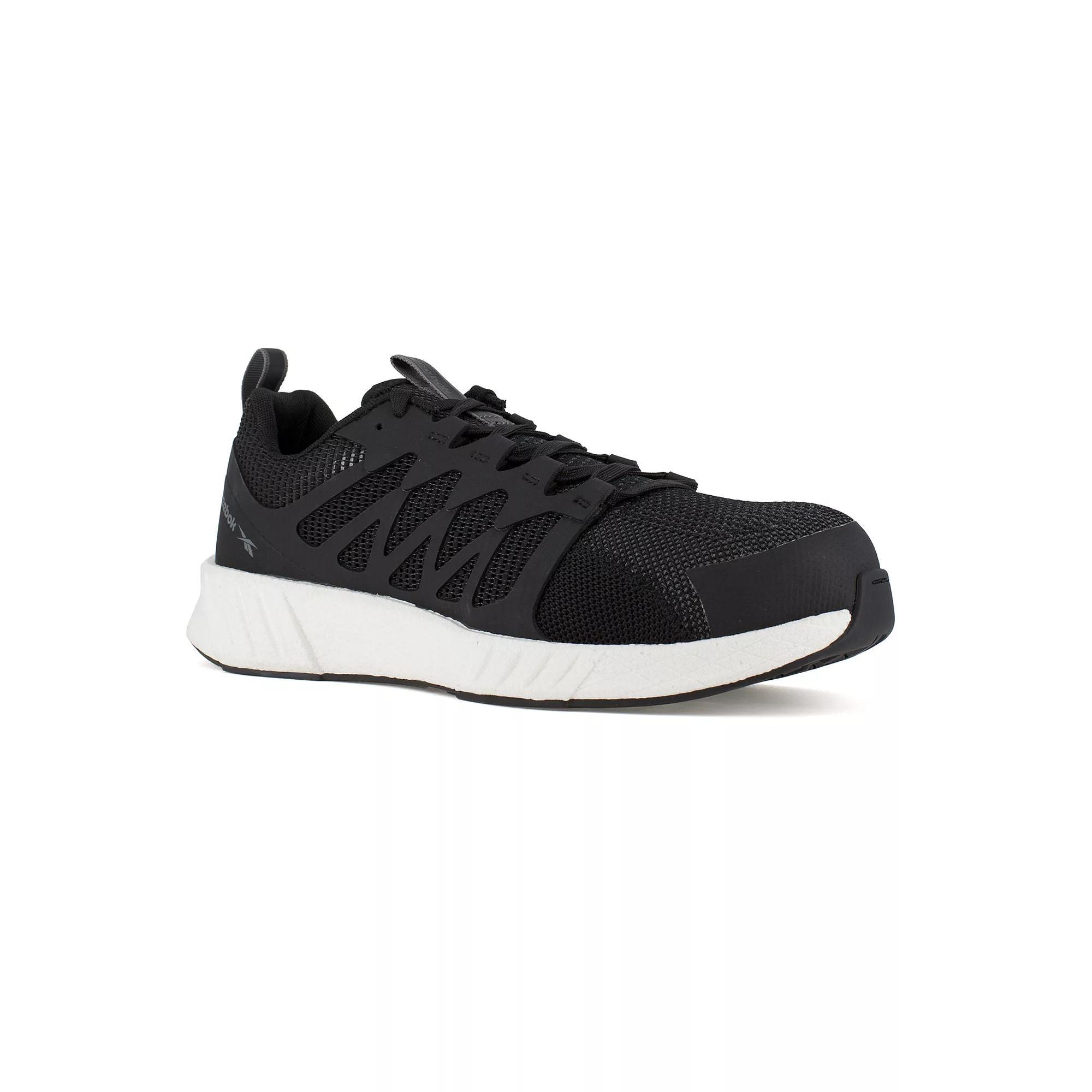 Reebok Work Fusion Flexweave Mens Blackout Composite Toe ESD Shoes Product Image