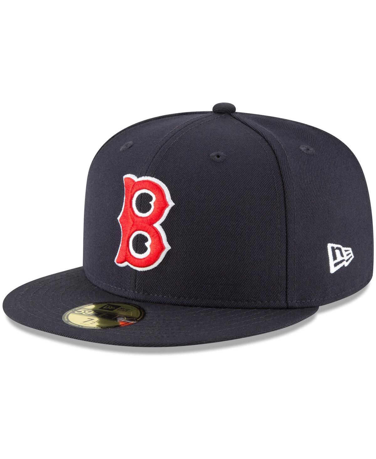 Men's New Era Navy Boston Red Sox Cooperstown Collection Wool 59FIFTY Fitted Hat, Size: 7 7/8, Blue Product Image