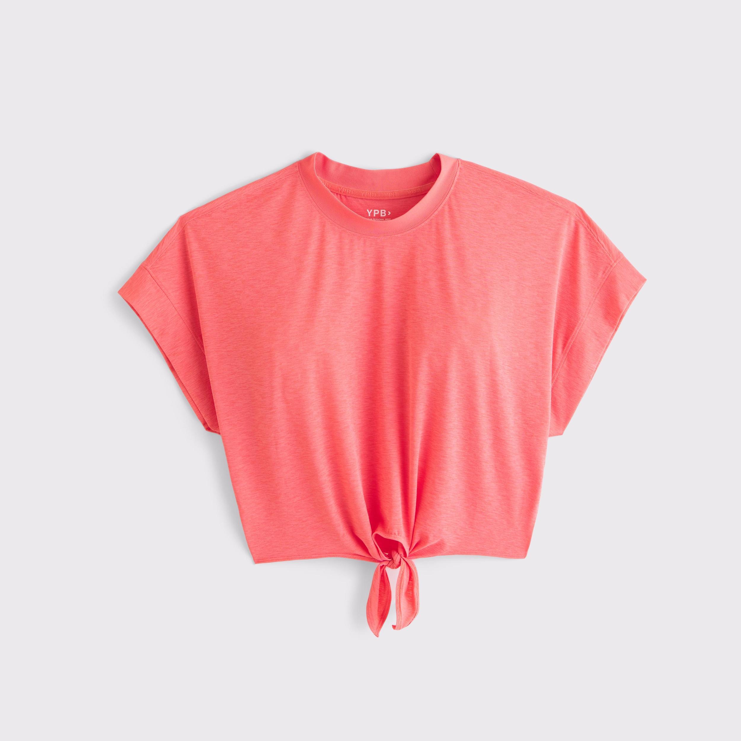 YPB Active Featherweight Tie-Front Tee Product Image