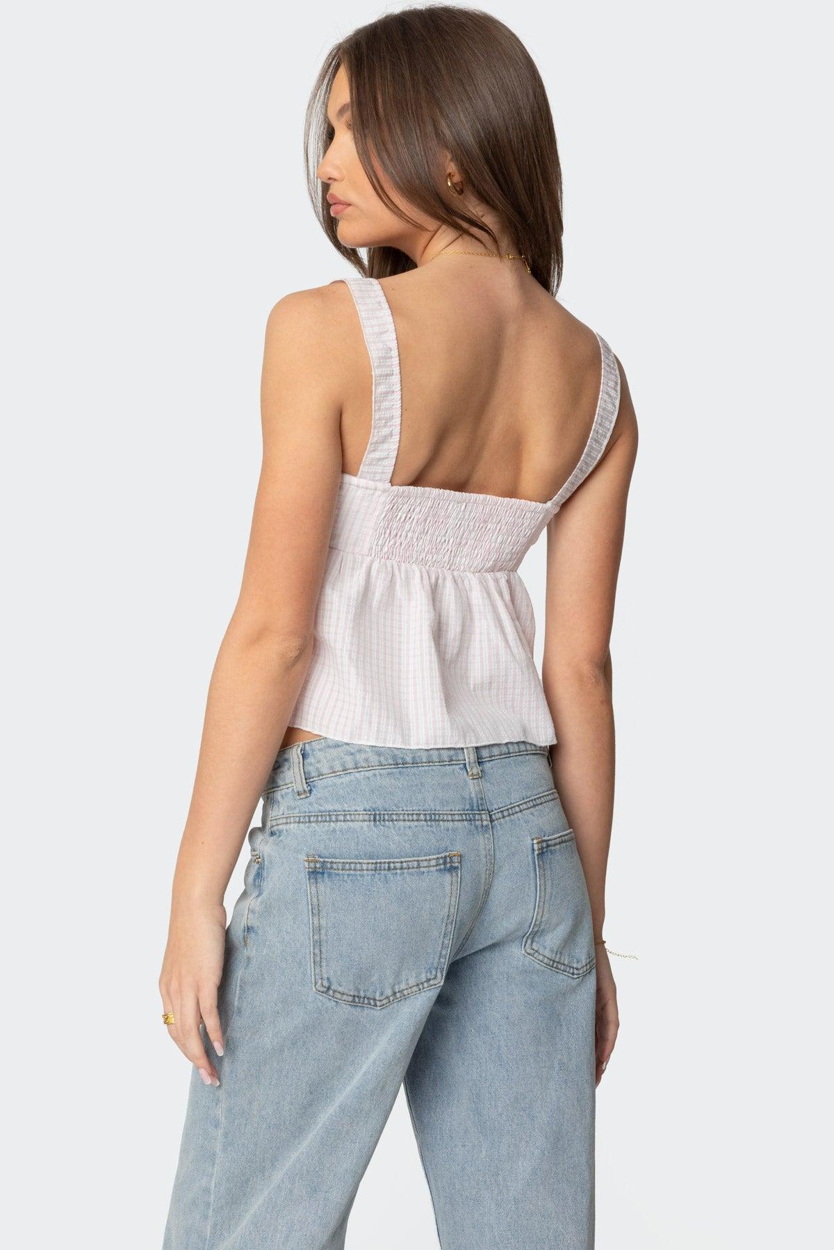 Linn Babydoll Gingham Top Product Image