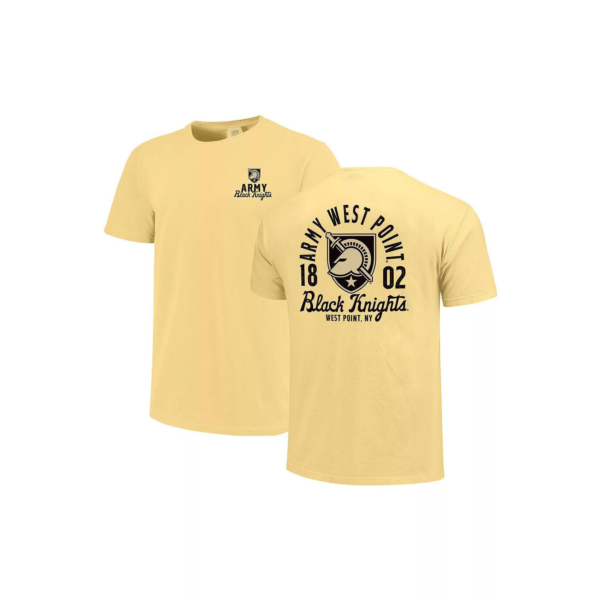 Men's Gold Army Black Knights Comfort Colors Mascot Overlay T-Shirt, Size: Medium, Nc2 Gold Product Image