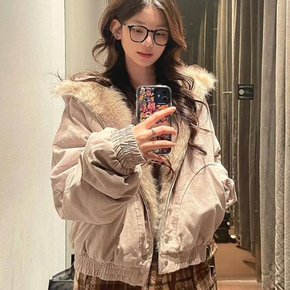 Fleece Lined Zip-Up Parka Product Image
