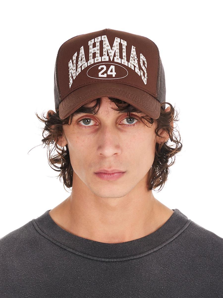 Mens Marque Studded Logo Trucker Hat Product Image