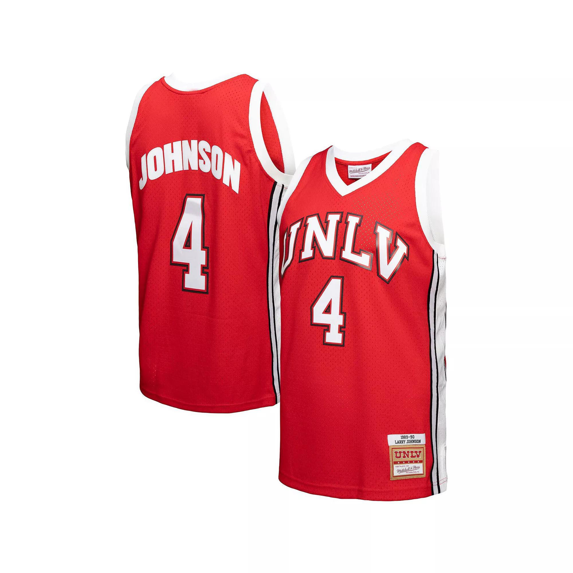 Men's Mitchell & Ness Larry Johnson Red UNLV Rebels Player Swingman Jersey, Size: Small Product Image