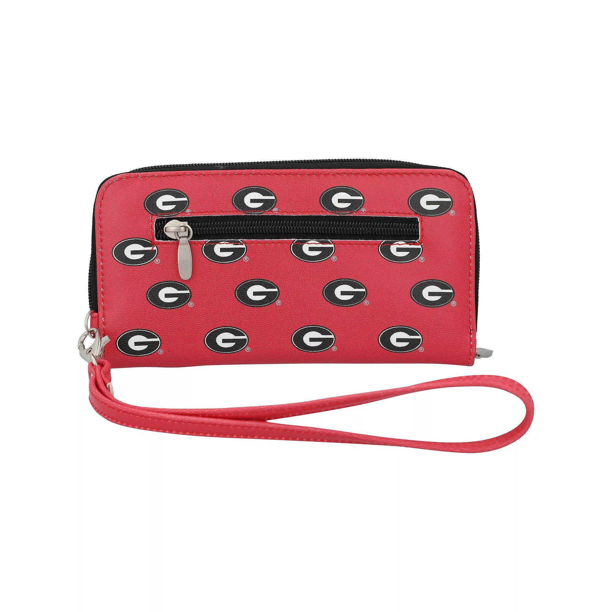 Women's Georgia Bulldogs Zip-Around Wristlet Wallet, Red Product Image