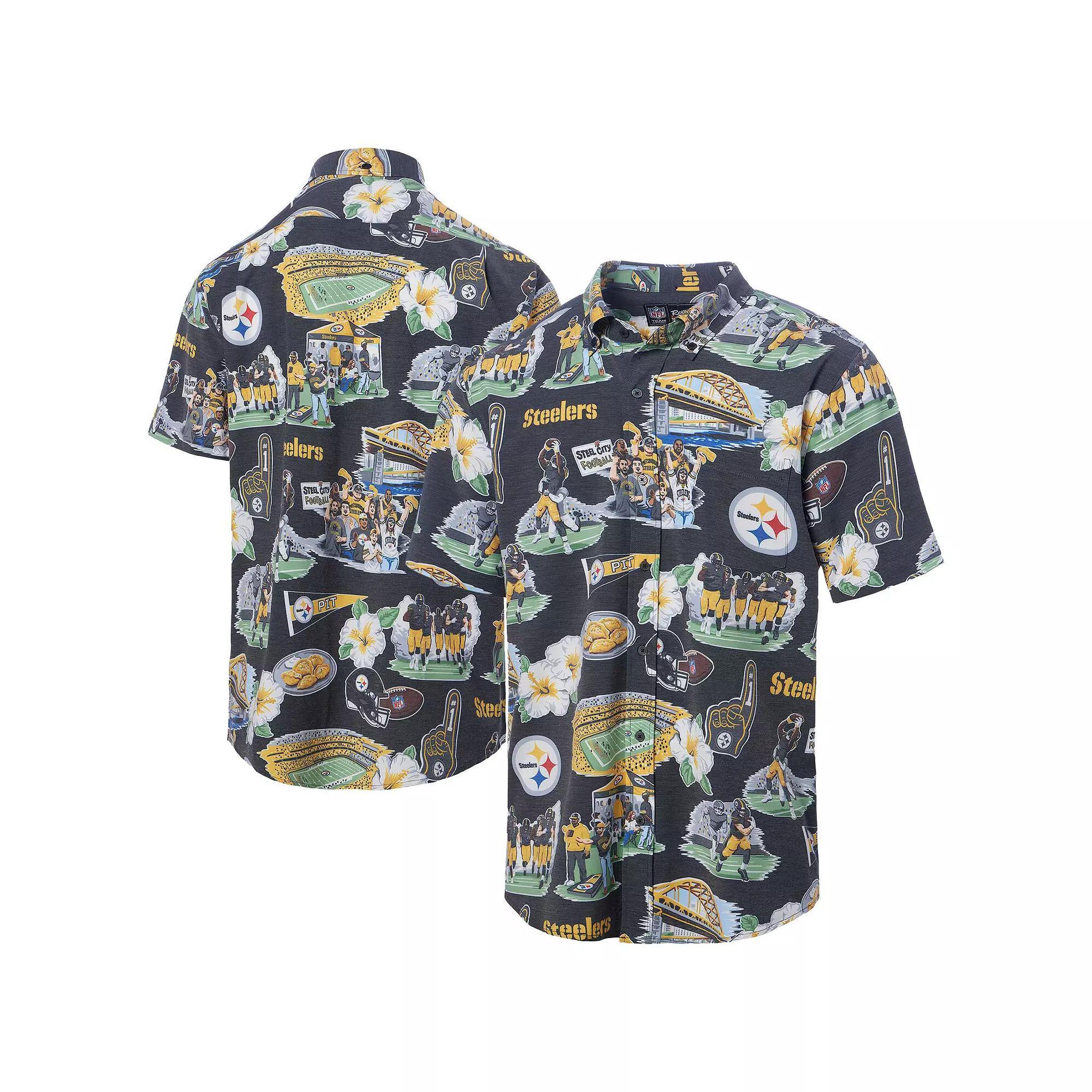 Mens Reyn Spooner Pittsburgh Steelers Scenic Button-Down Shirt Product Image