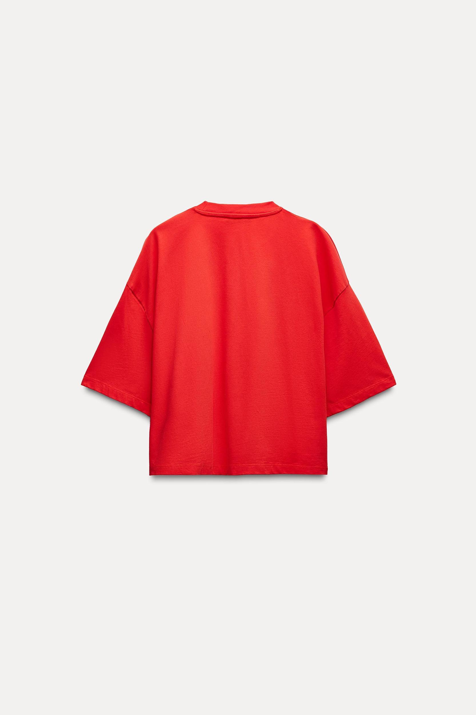 TEXT PRINT CROP TOP Product Image