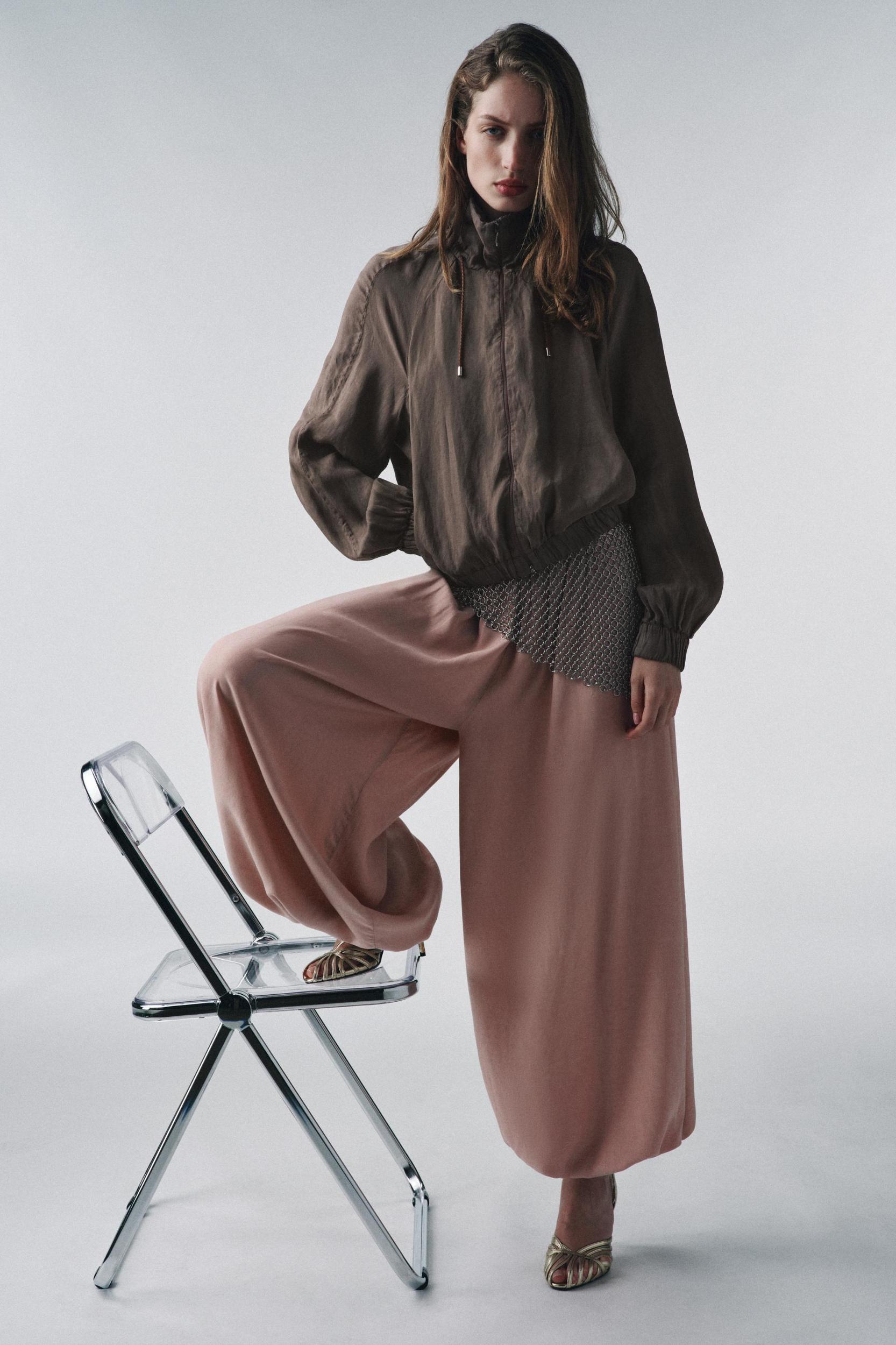 ZW COLLECTION FLOWY BOMBER JACKET Product Image