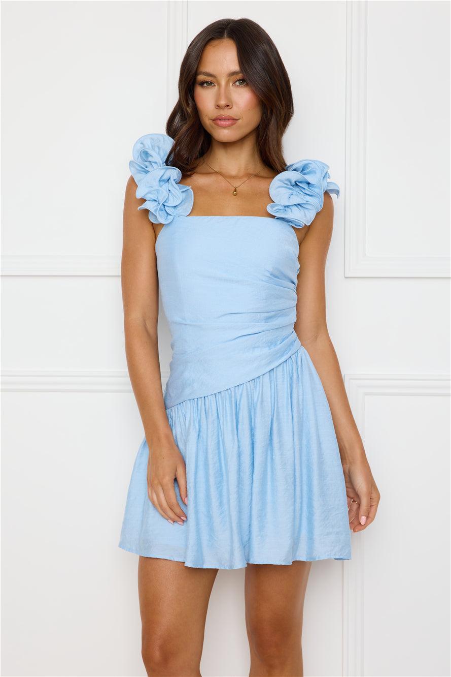 Copenhagen Charm Mini Dress Blue Product Image