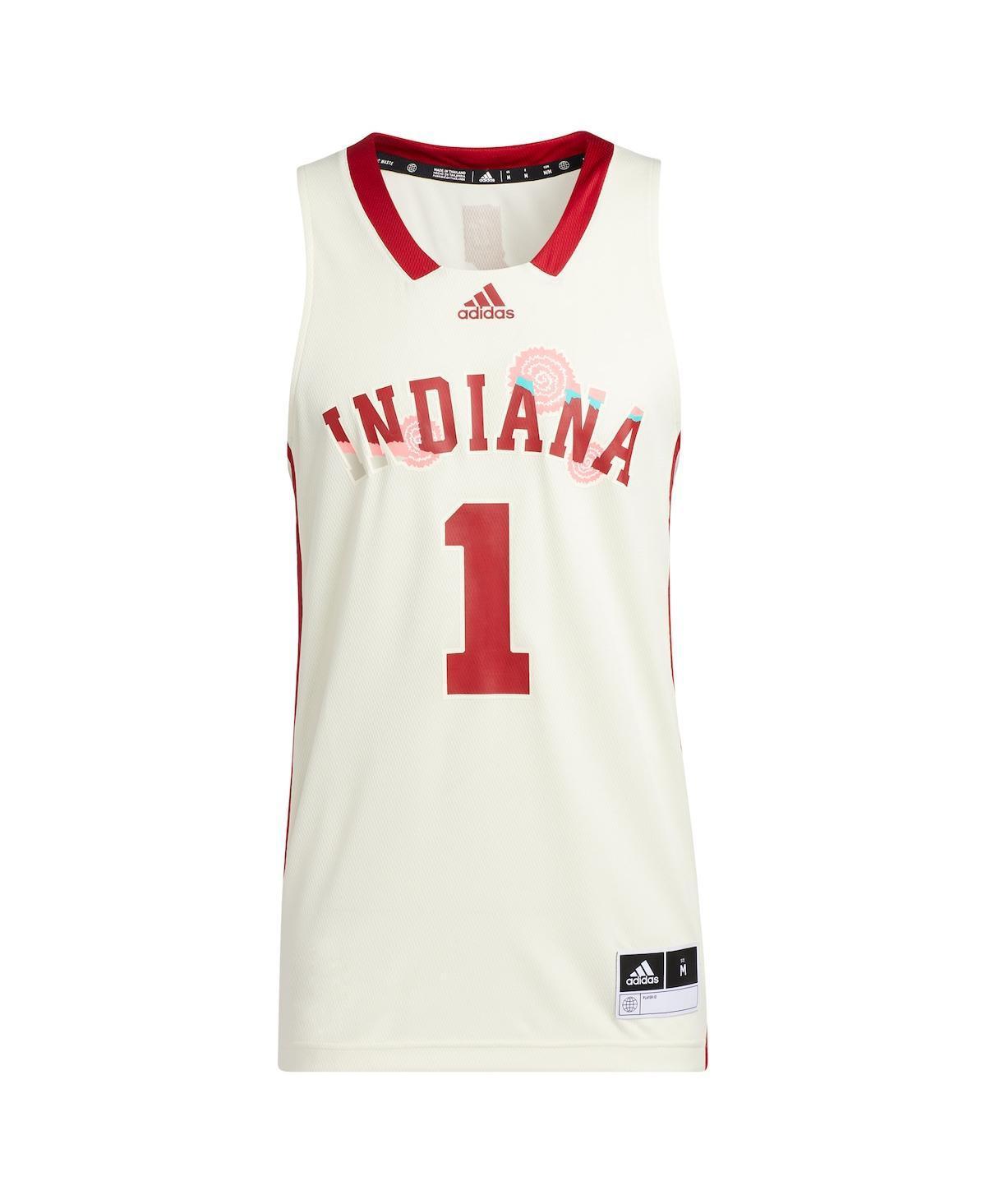 Men's adidas Cream Indiana Hoosiers Honoring Black Excellence Replica Basketball Jersey, Size: 2XL, Beige Product Image