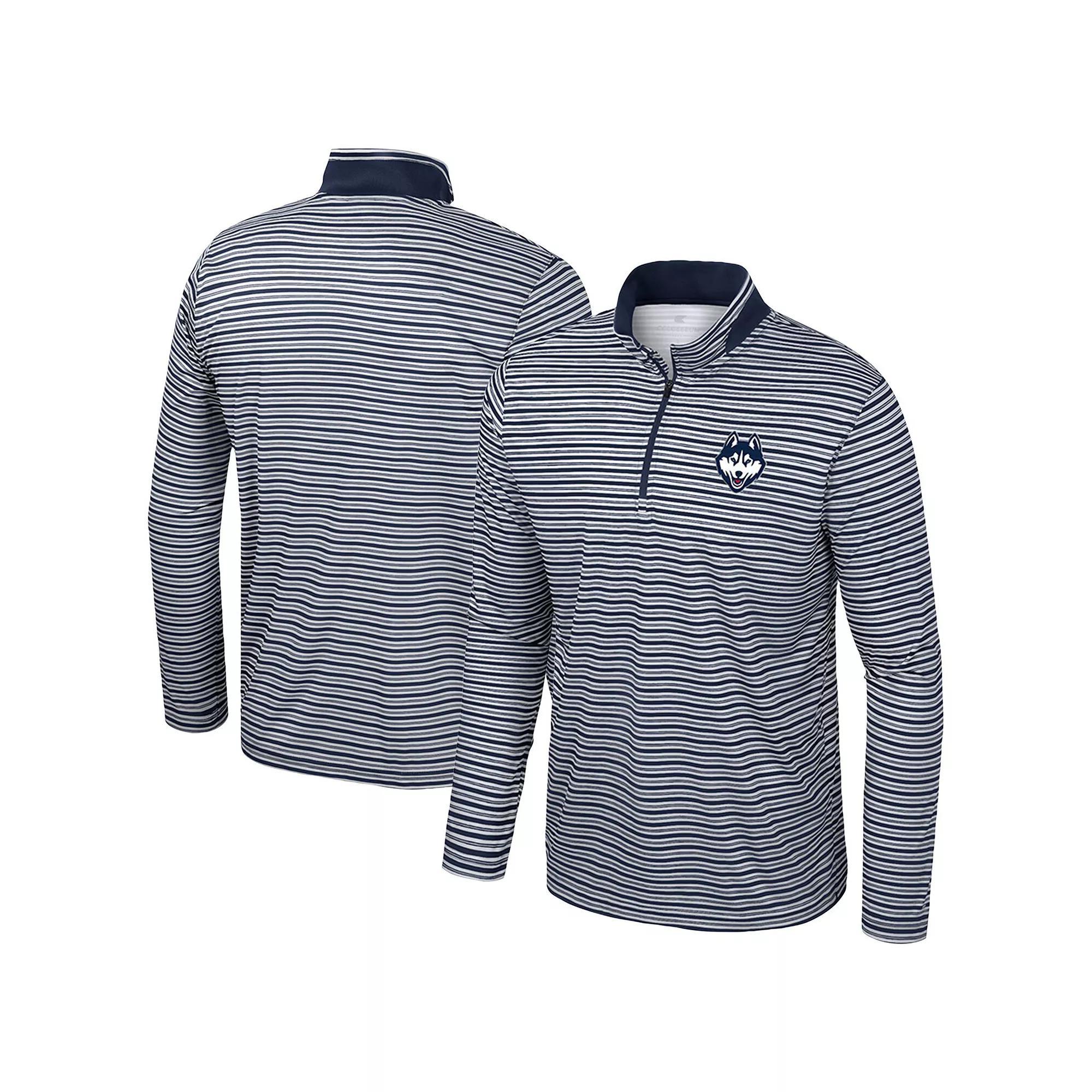 Men's Colosseum Cardinal Iowa State Cyclones Striped Quarter-Zip Top, Size: Medium, Red Product Image