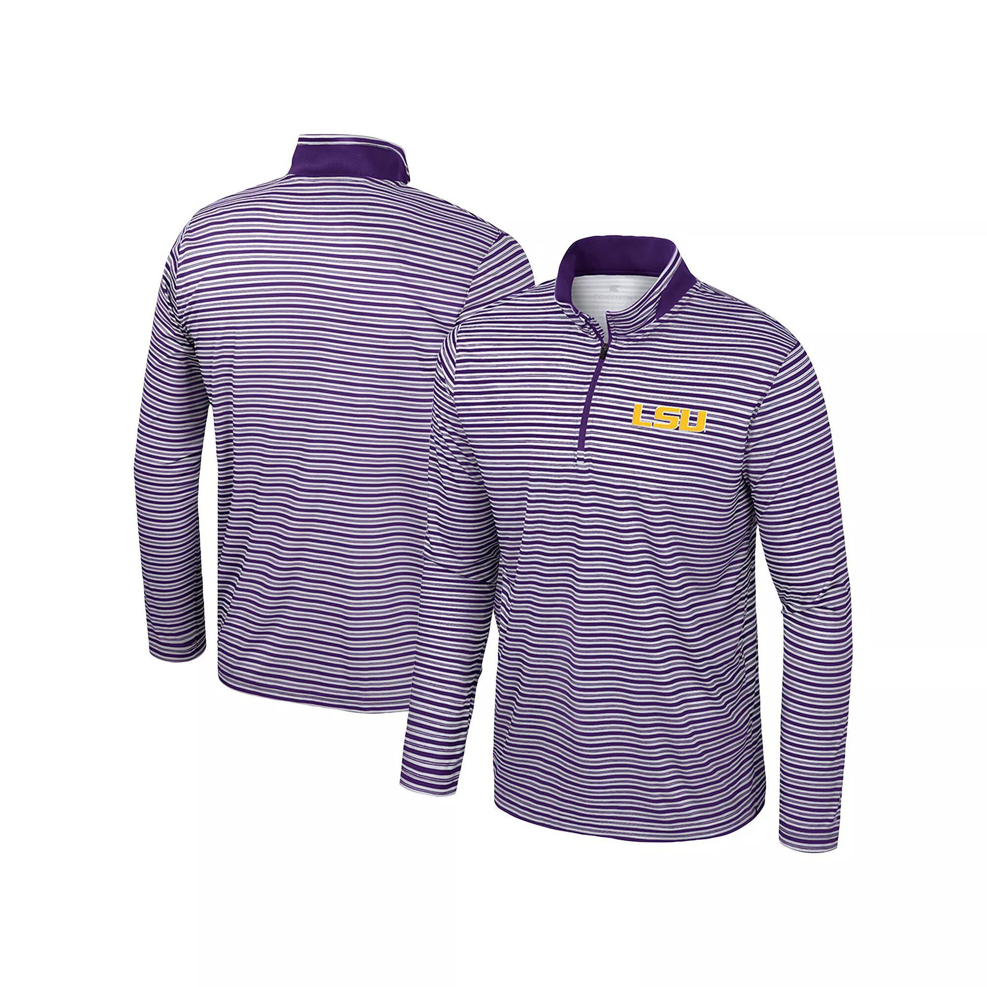 Men's Colosseum Cardinal Iowa State Cyclones Striped Quarter-Zip Top, Size: Medium, Red Product Image