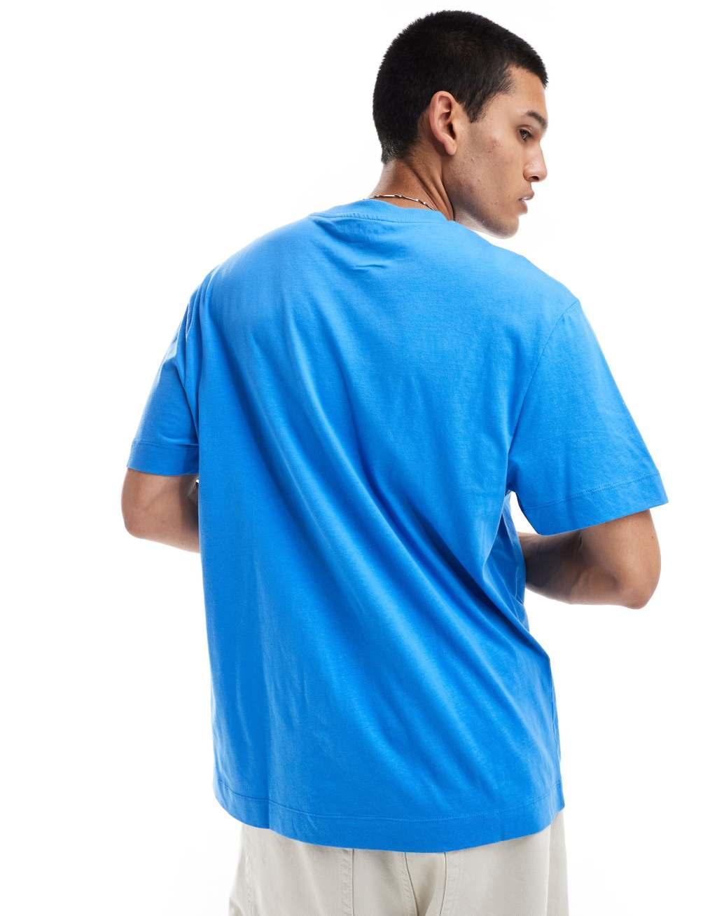 COLLUSION central logo t-shirt in blue Product Image