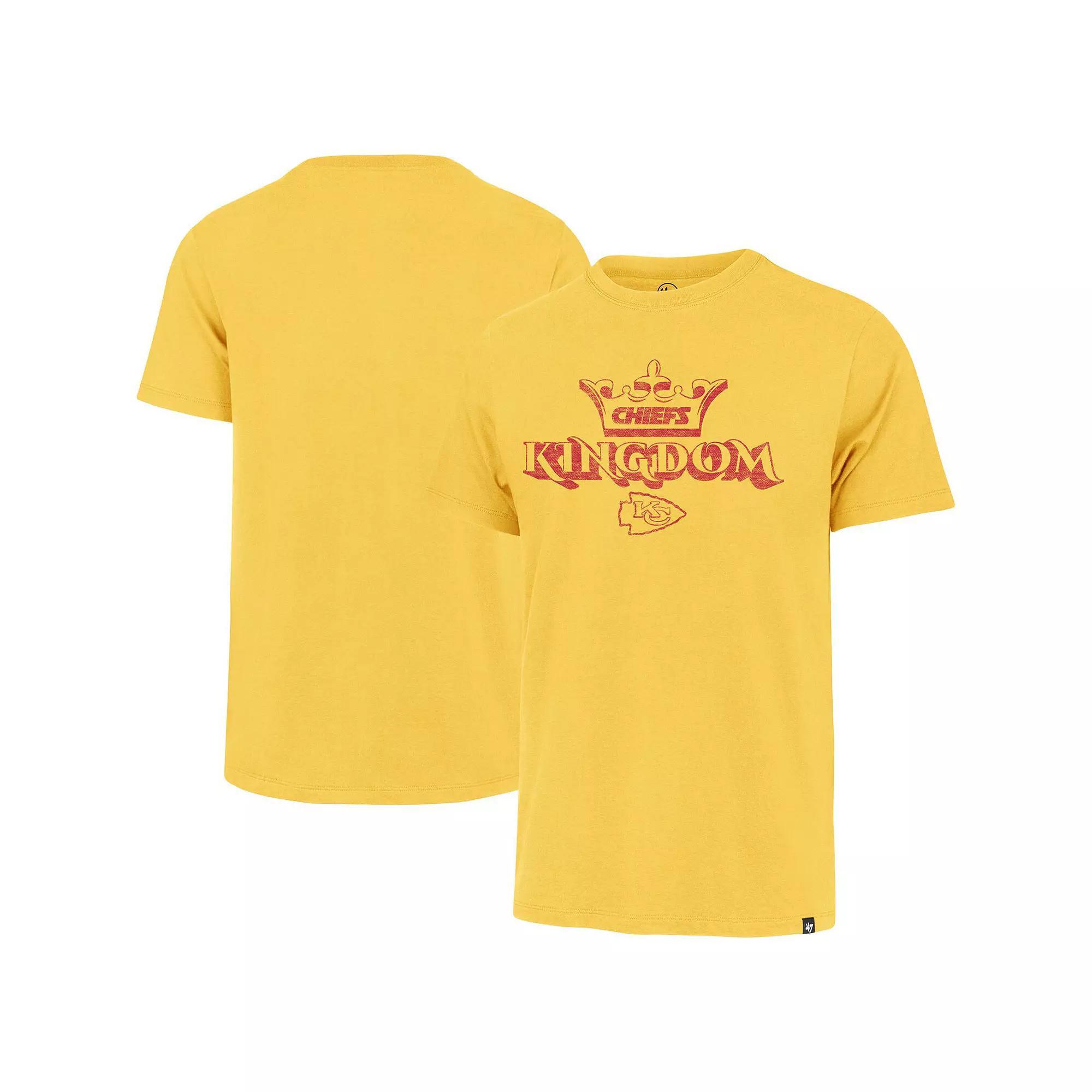 Men's '47 Gold Kansas City Chiefs Chiefs Kingdom Regional Franklin T-Shirt, Size: Large Product Image