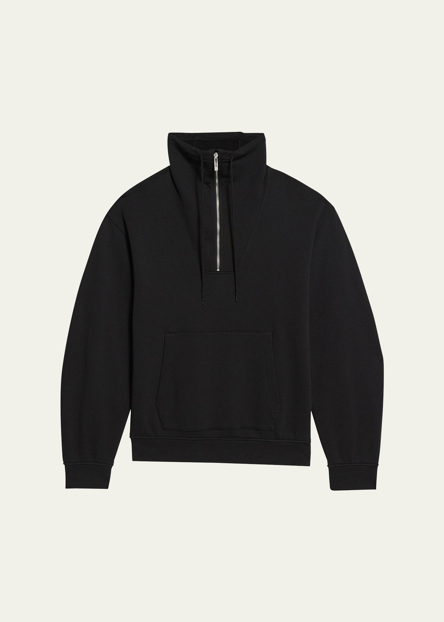 Mens Funnel Neck Half-Zip Sweatshirt Pullover Product Image