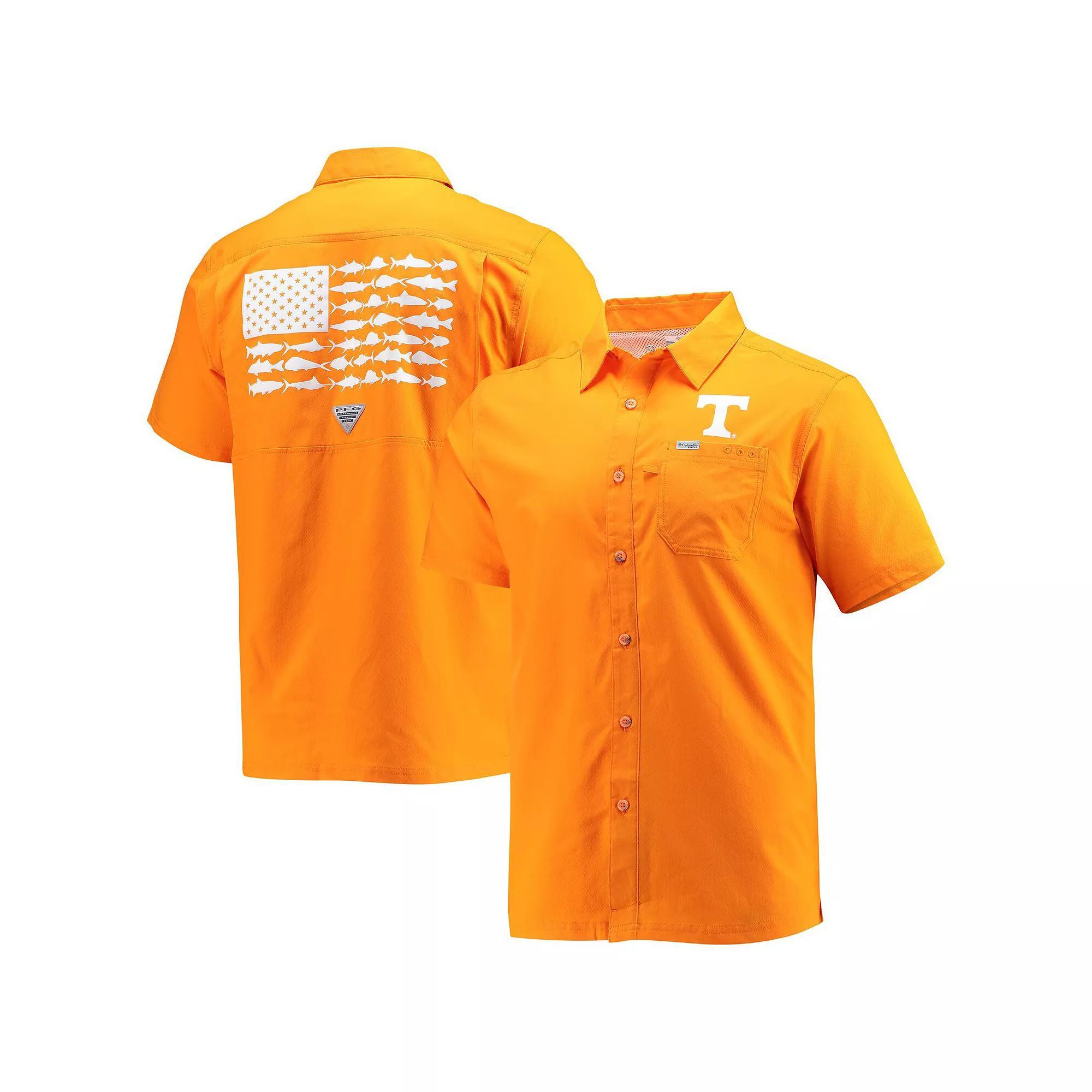 Men's Columbia PFG Tennessee Orange Tennessee Volunteers Slack Tide Camp Button-Up Shirt, Size: 2XL Product Image