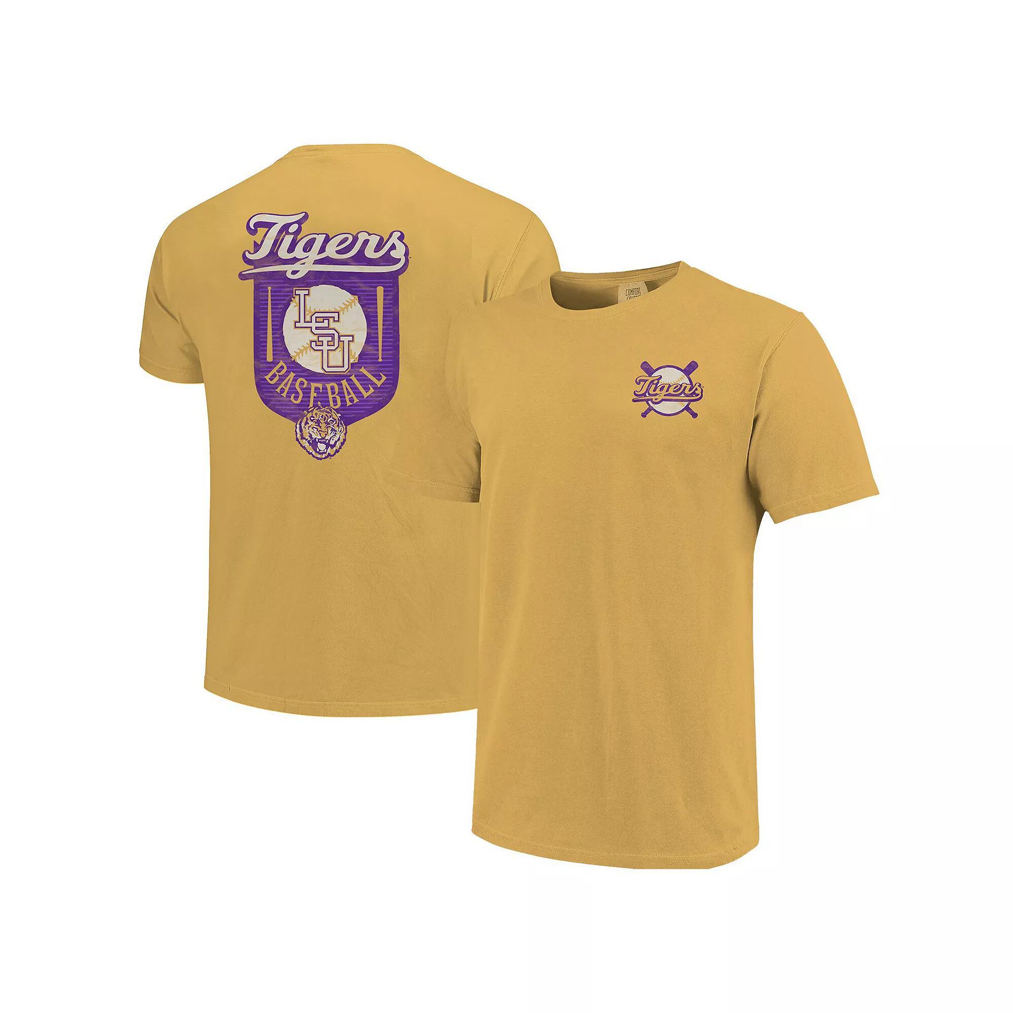 Mens LSU Tigers Baseball Shield T-Shirt Product Image