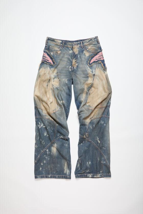 Loose fit denim trousers Product Image