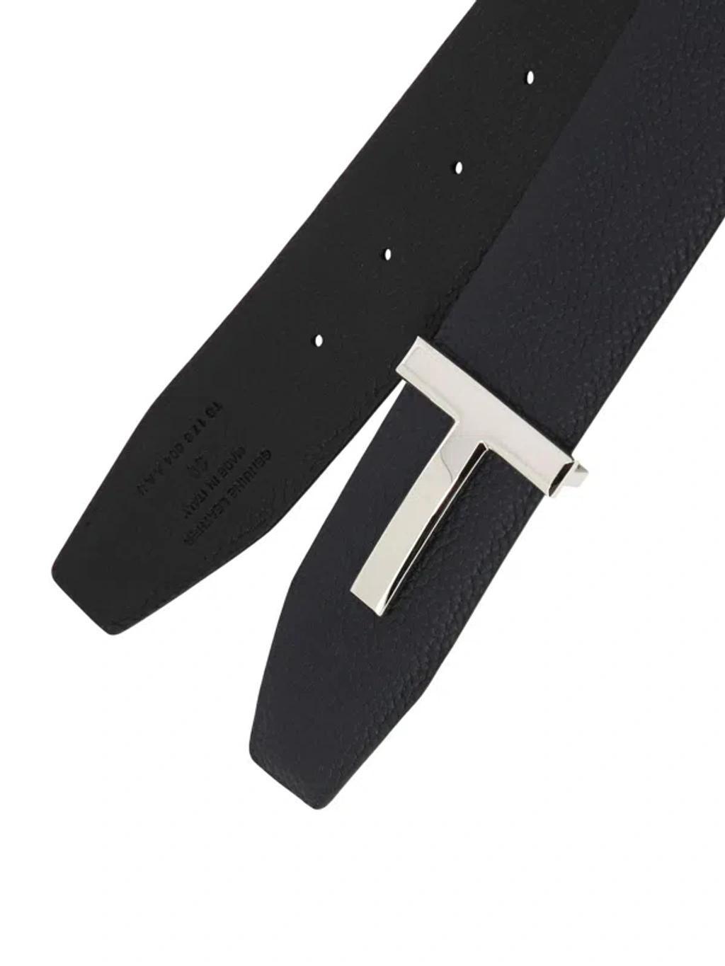 TOM FORD T Icon Belts Blue Product Image