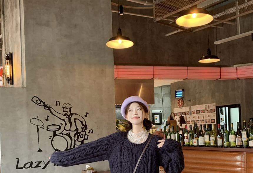 High Rise Plain Wide Leg Pants Product Image