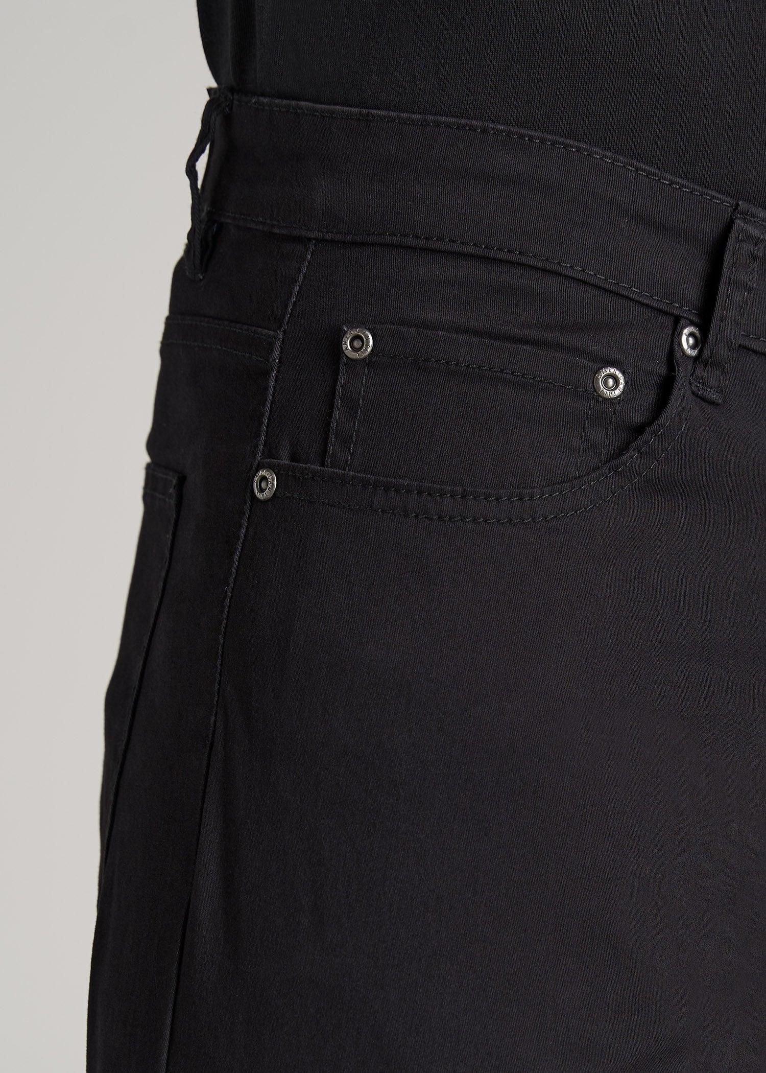 Carman TAPERED Fit Five Pocket Pants for Tall Men in Camo Green Product Image