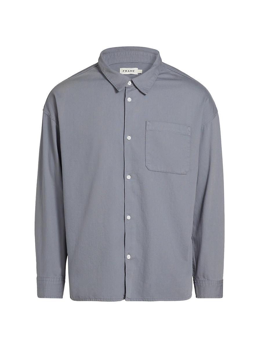Mens Denim Button-Front Shirt Product Image
