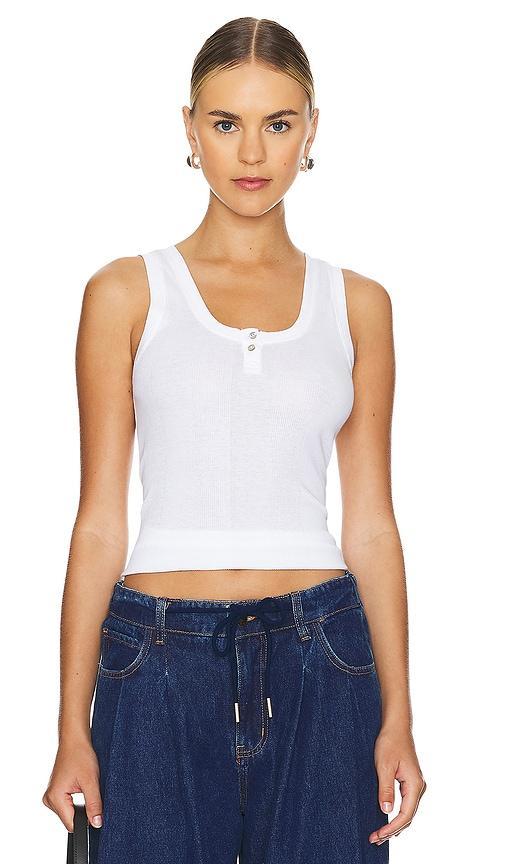 Cotton Rib Henley Tank Goldie Product Image