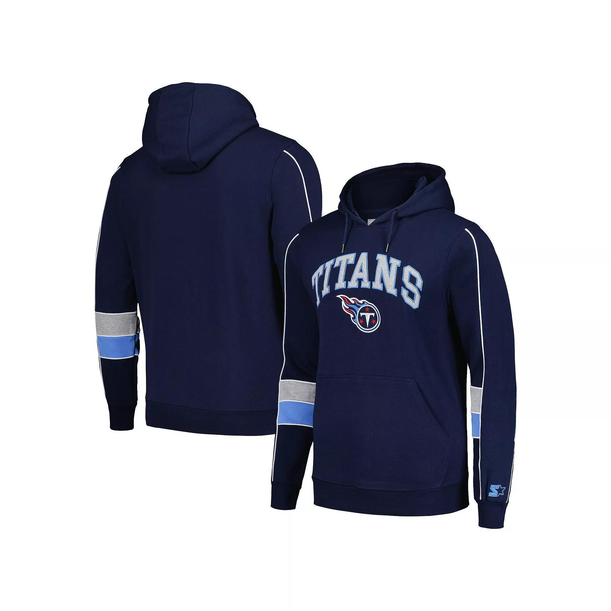 Men's Starter Royal Buffalo Bills Captain Pullover Hoodie, Size: 2XL, Blue Product Image