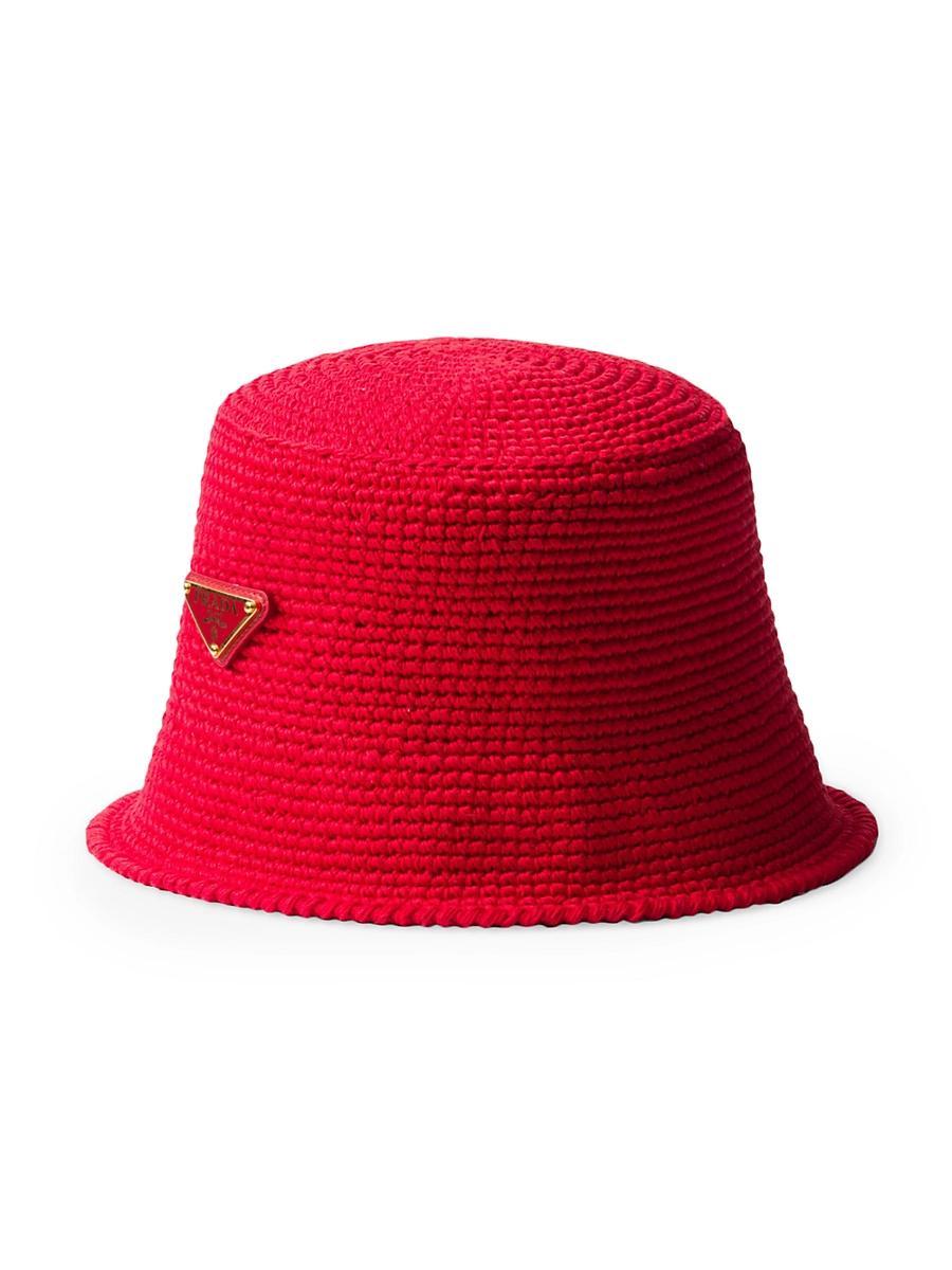 Womens Crochet Bucket Hat Product Image