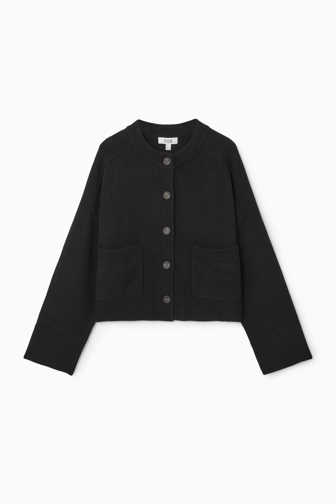 WOOL CREW-NECK CARDIGAN Product Image