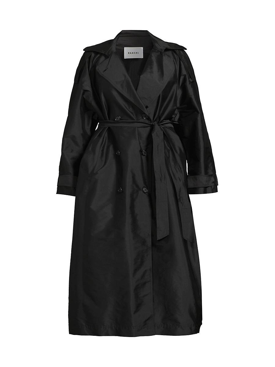 Womens Delia Long Oversized Trench Coat Product Image
