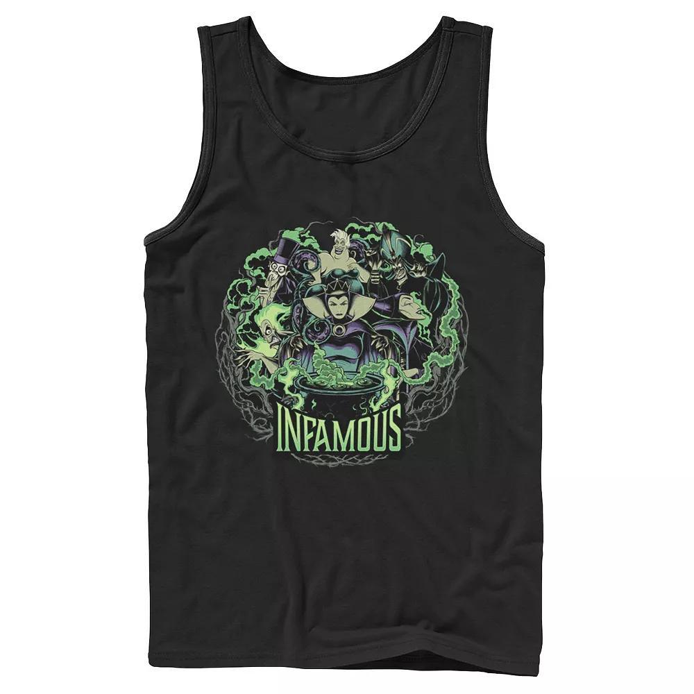 Disney's Villains Infamous Evil Group Men's Tank Top, Size: XL, Black Product Image