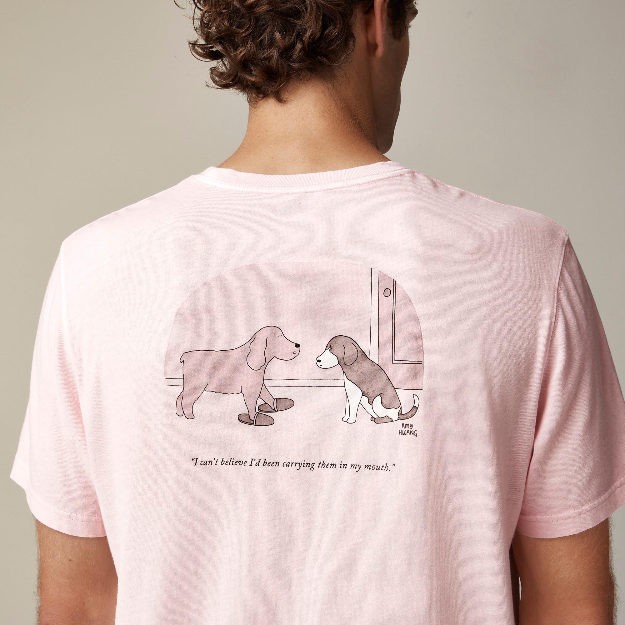 The New Yorker X J.Crew vintage-wash cotton graphic T-shirt Product Image