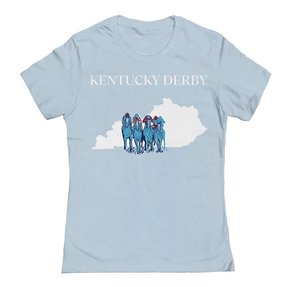 Juniors' Horizontal Logo Kentucky Derby Graphic T-Shirt, Women's, Size: XL, Grey Gray Product Image