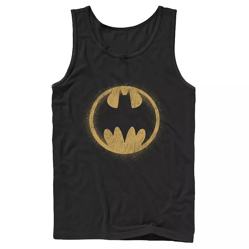 Men's Batman Bat Signal Tank Top, Size: XL, Black Product Image